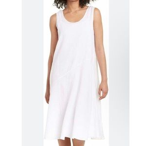 Eileen Fisher white linen dress. XL